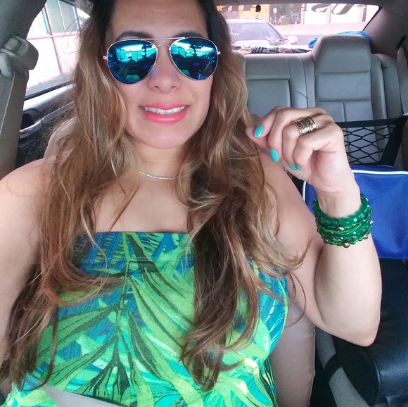 Tube dress,XL run size,three tones:Kelly green,lemon green,forest green. - Picture 3 of 3